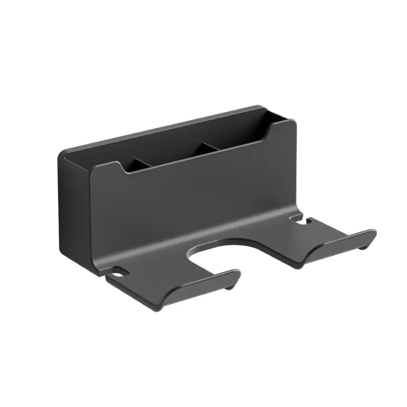 Wall-Mounted Hair Dryer Holder & Bathroom Organizer