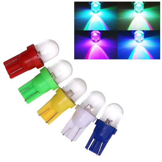T10 W5W LED Bulbs 12V 10-Pack – Dashboard, Dome & Pinball