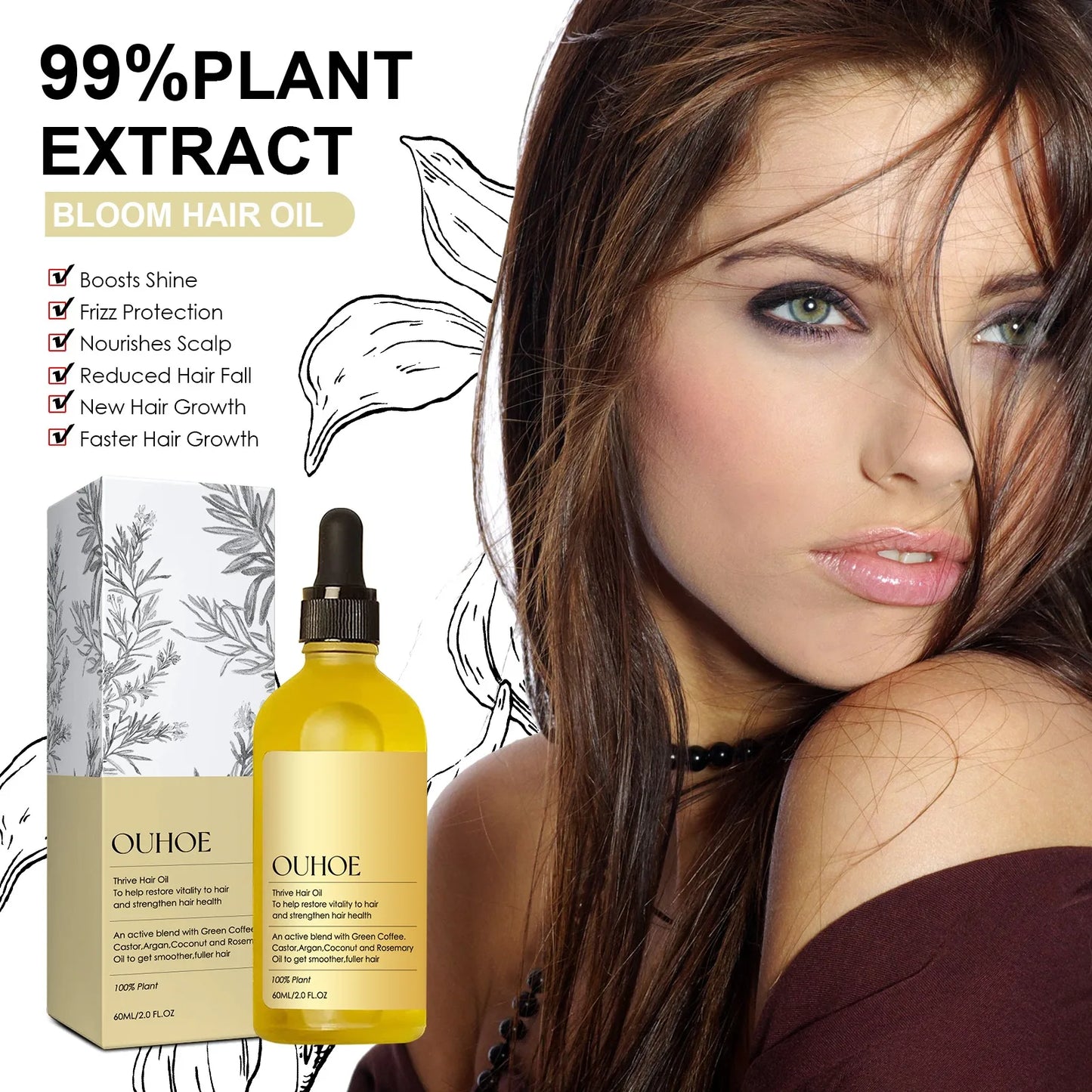 Rosemary Hair Growth Oil – Scalp Treatment for Men & Women