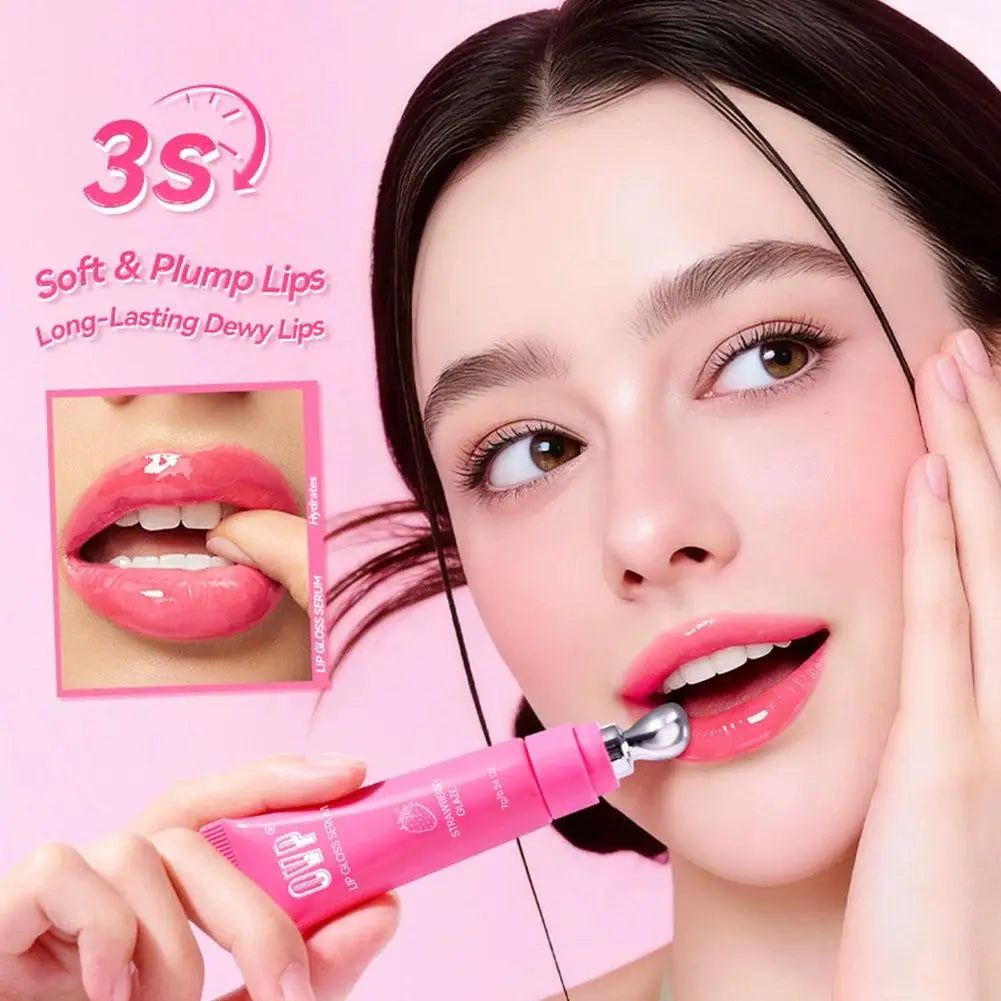 Fruit-Flavored Hydrating Lip Serum Gloss | 3-in-1 Tint & Glaze