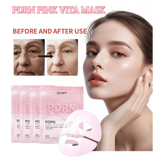 Pdrn Pink Vita Gel Mask Collagen Salmon Dna Lifting And Firming Mask Deeply Hydrate Nourish And Brighten Glow Skin 1/3/5pc Peaceful Pleasures Health and Wellness