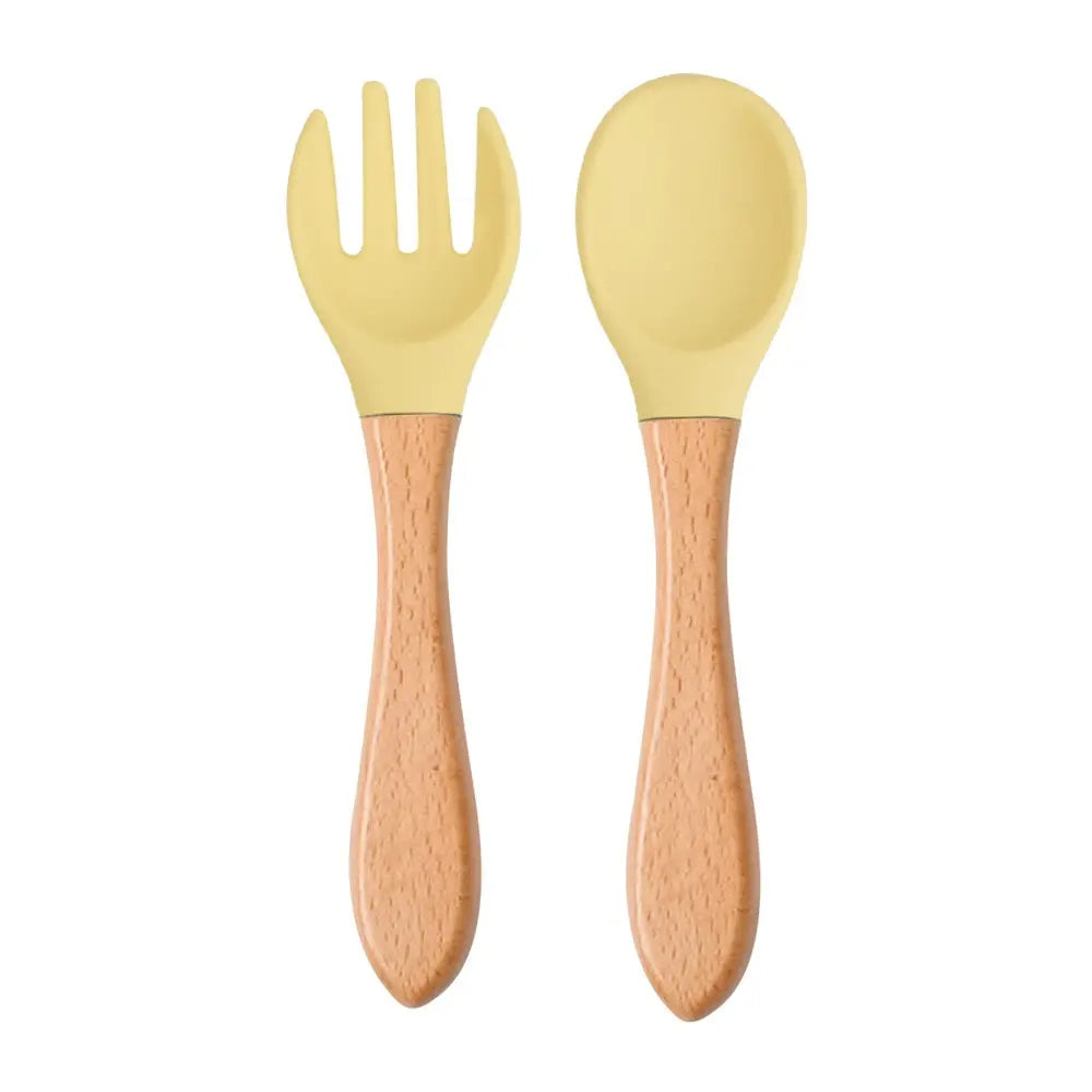 Silicone Baby Spoon & Fork Set | BPA-Free Toddler Flatware