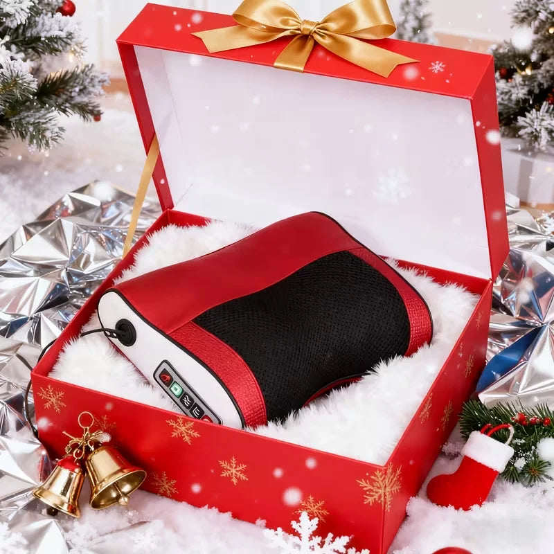 Luxury Gift Box Neck Massage Pillow with Heat, 3D Deep Tissue Kneading Massage Pillow for Neck And Shoulder, Gift for Mom, Dad, Peaceful Pleasures Health and Wellness