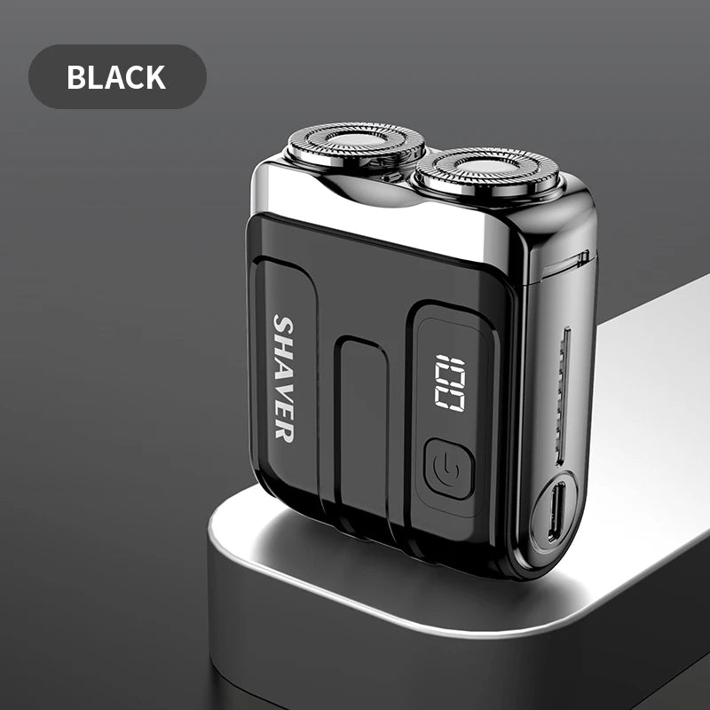 XMSJ Mini Rotary Electric Shaver | Dual Blade Rechargeable Trimmer