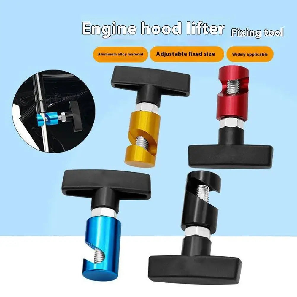 Universal Car Engine Hood Strut Colorful Trunk Gas Spring Anti Slip Fixing Tool Lift Bar Anti Pinch Accessory Peaceful Pleasures Health and Wellness