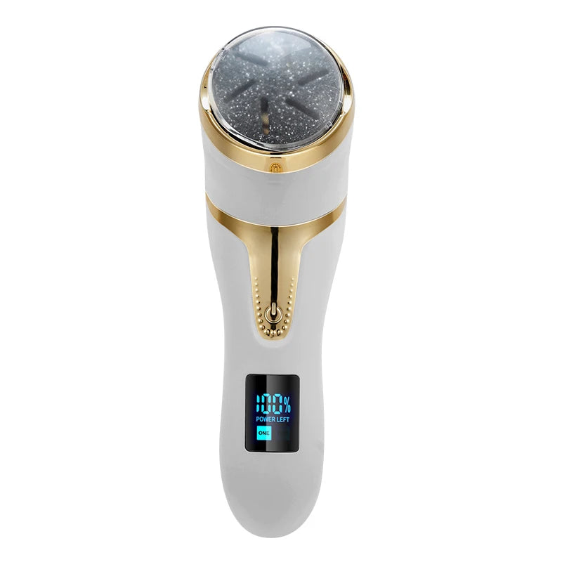 Professional Electric Vacuum Foot Grinder Rechargeable Foot File Exfoliator Callus Remover Pedicure Tools Peaceful Pleasures Health and Wellness Gold