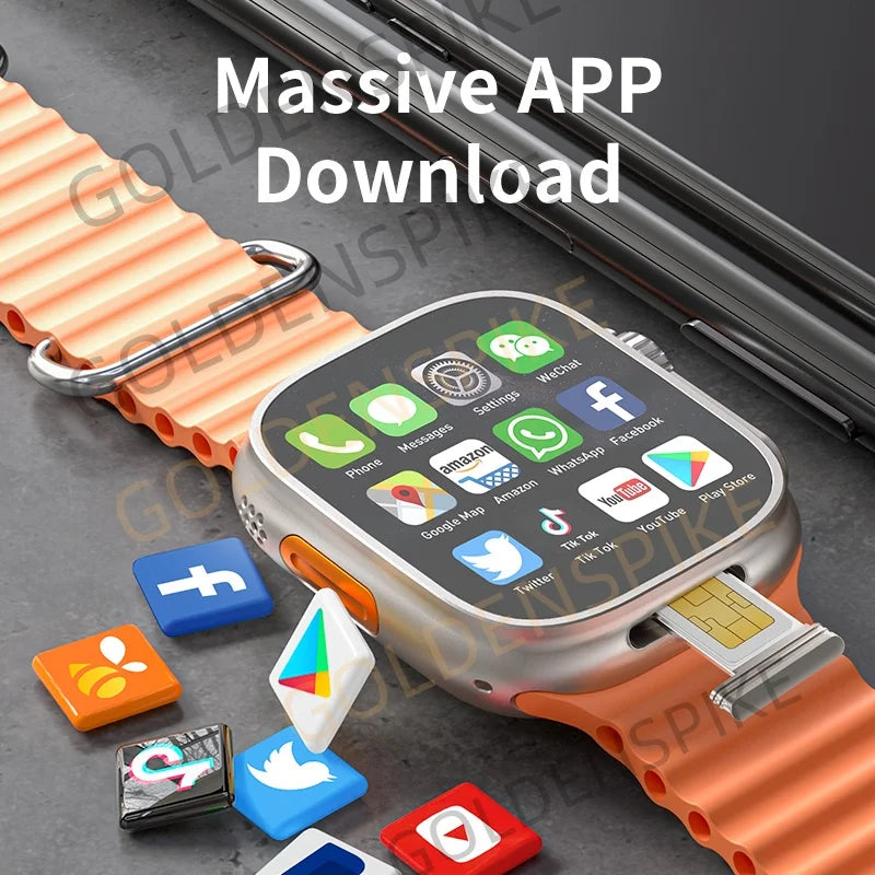 ZestBolt S10 Ultra MAX 4G Android Smartwatch | AMOLED GPS NFC