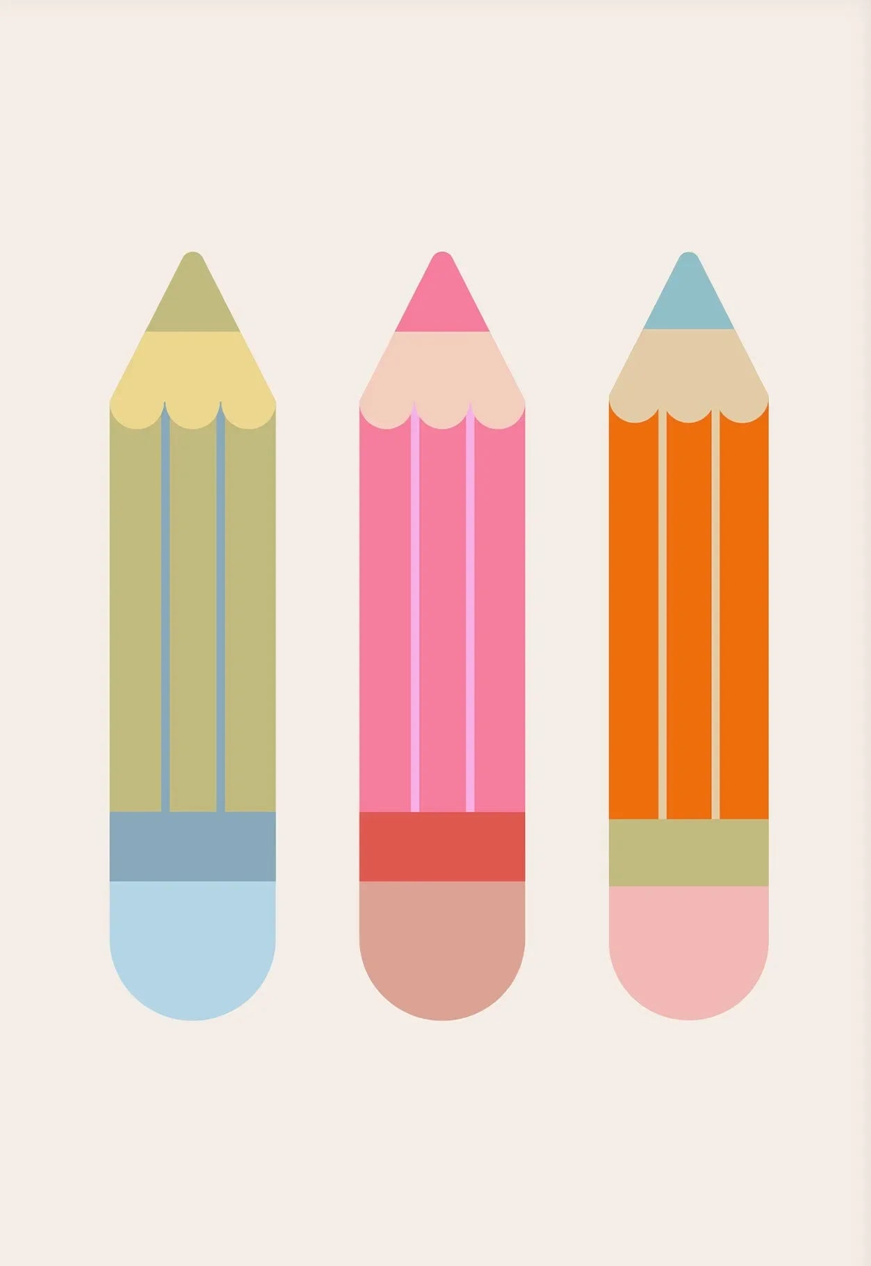 Kids Colorful Reading Canvas Wall Art | Unframed Children's Poster