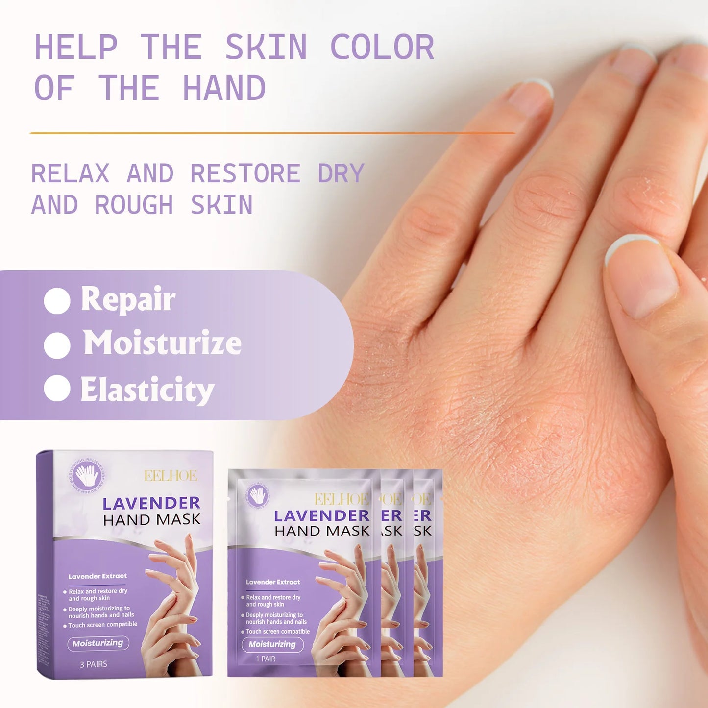 Lavender Niacinamide Hand Mask – Brightening & Moisturizing