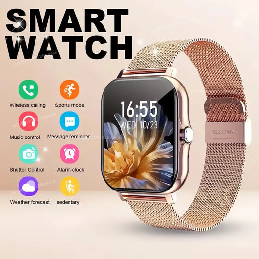 2026 Smart Watch 2.01'' HD Display Answer Make Call Message Preview Sport Modes DIY Dial Weather Forecast Smart Watch Men Women Peaceful Pleasures Health and Wellness