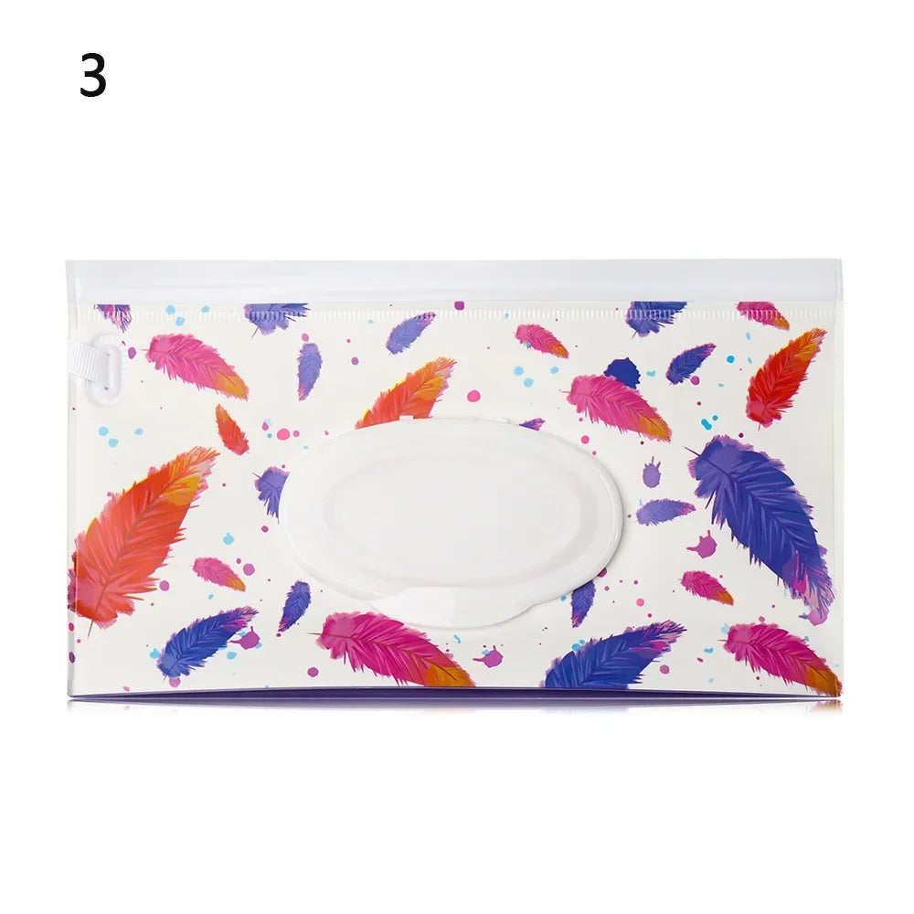 Baby Wet Wipes Carrying Case Pouch with Snap-Strap | Stroller