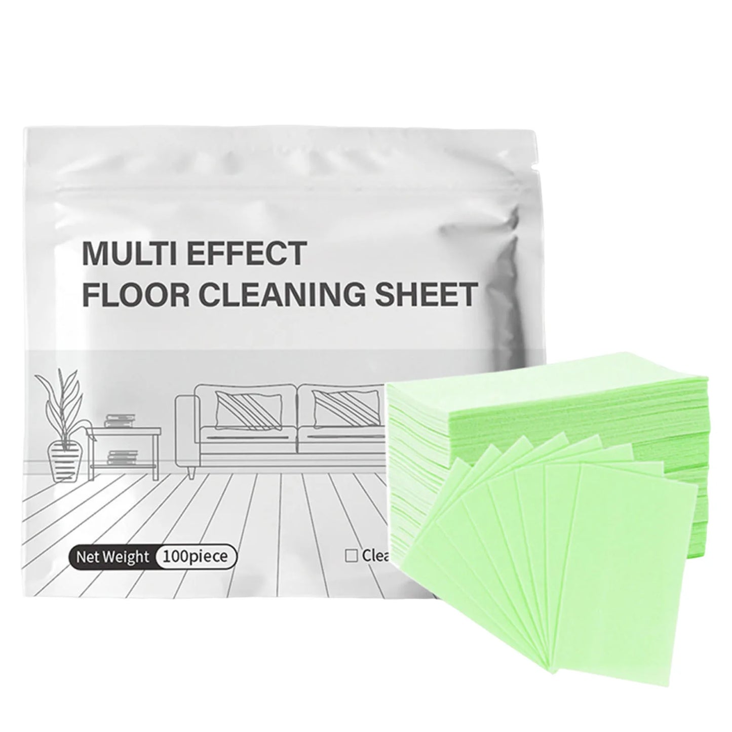 Disposable Home Floor Cleaner Multi-Functional Household Cleaning Sheet Scented Tile Brightening Clean Tablets for Tile Floors Peaceful Pleasures Health and Wellness Green 13