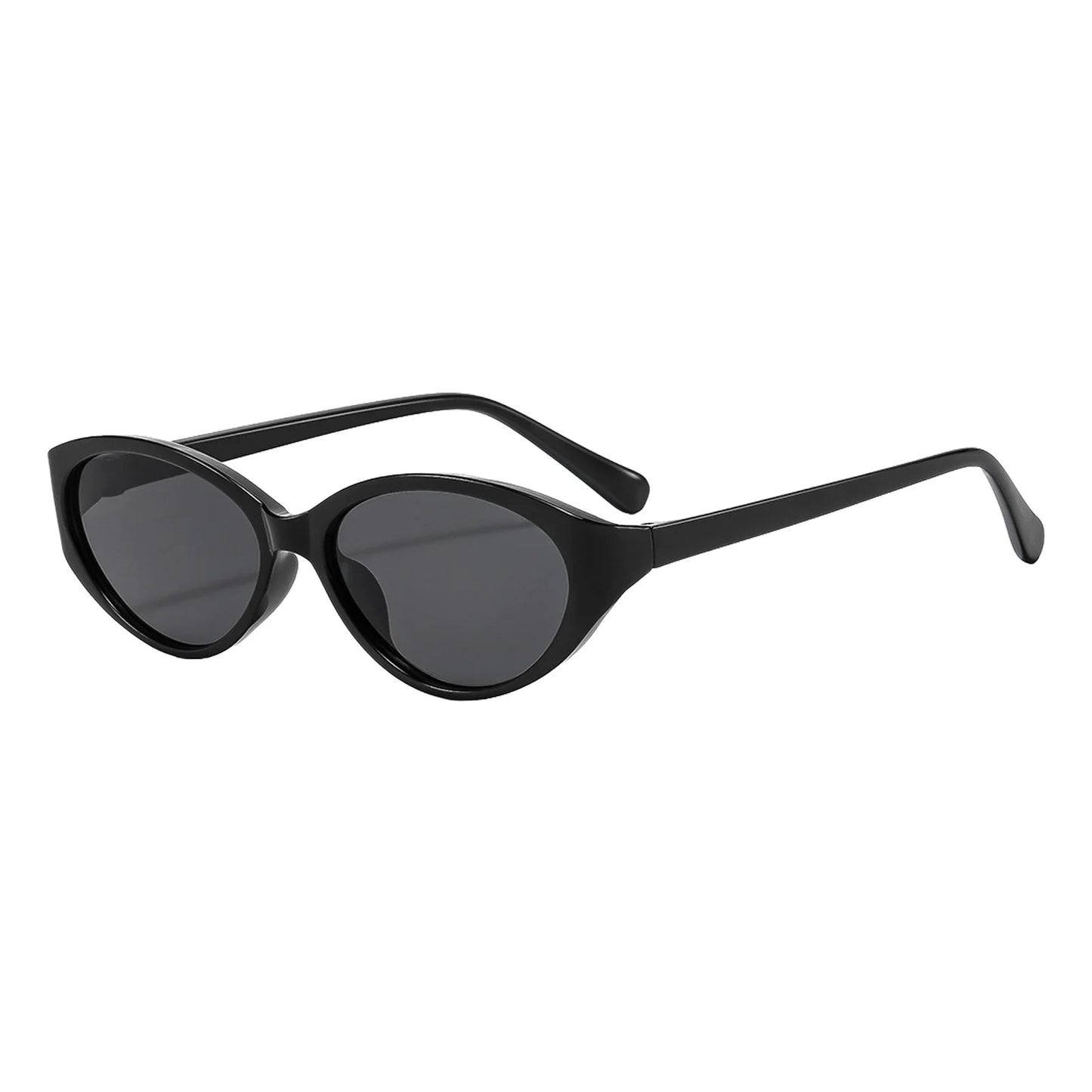 Cat-Eye Sunglasses UV-Protection Lightweight Frame For Outdoor Cycling Travel Men and Women Peaceful Pleasures Health and Wellness C1 black gray
