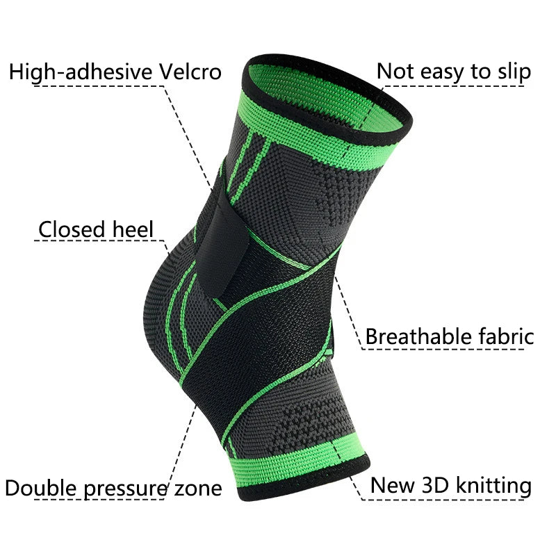 Ankle Protection for Running Basketball and Football with Straps Fixed To Prevent Ankle Sprains Knitted Elastic Shock-absorbing Peaceful Pleasures Health and Wellness