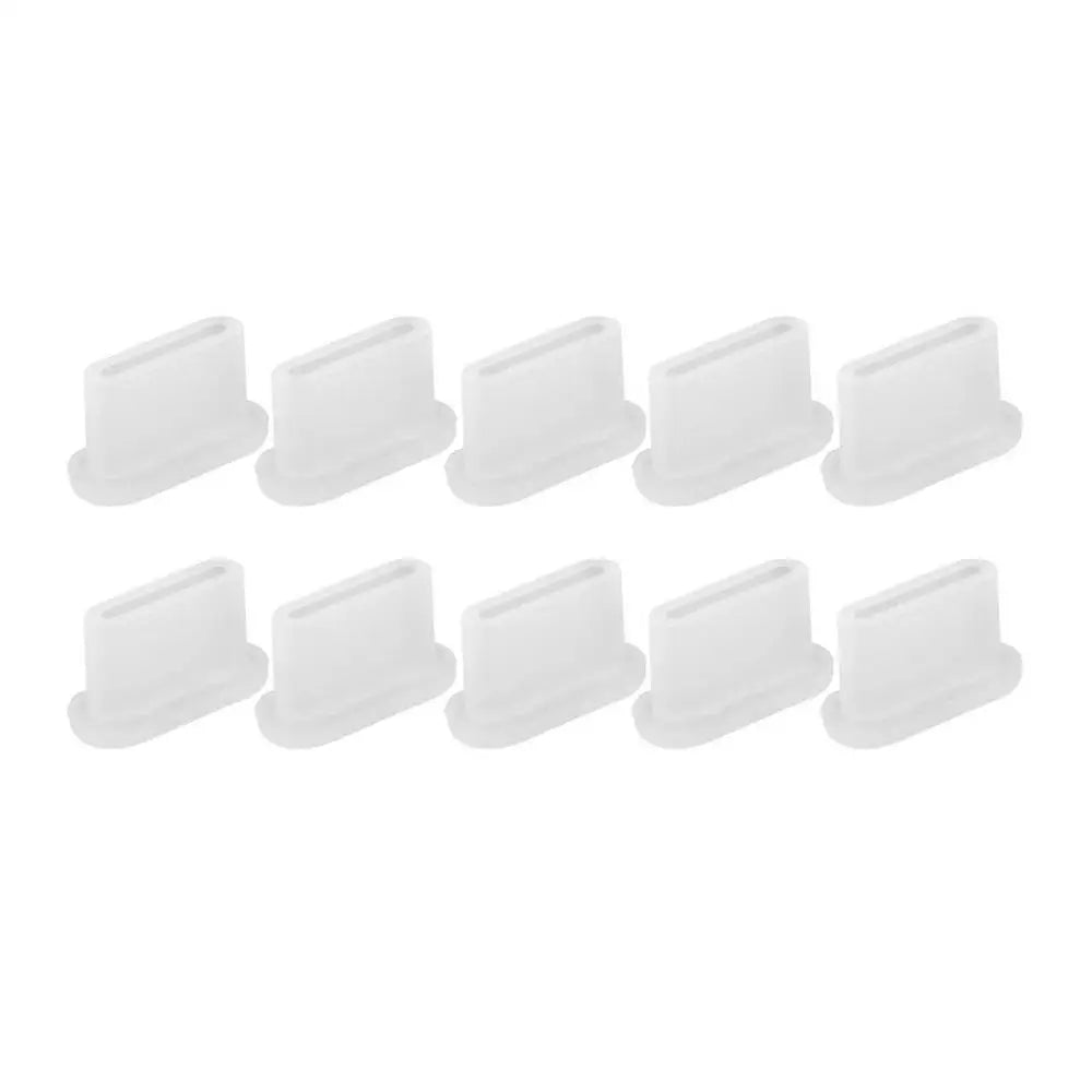 10-Pack Type-C Silicone Dust Plugs – USB Port Protector Caps