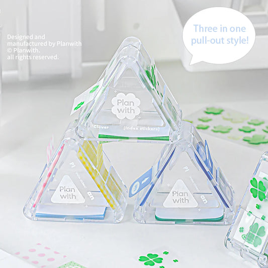 90 Sheets Triangle Index Stickers Labels Classroom Notes Sticky Peaceful Pleasures Health and Wellness