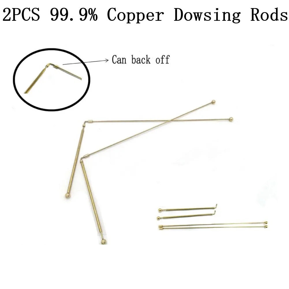 Copper Dowsing Rods Probe Rod 99 9 Water Detection Treasure Buried