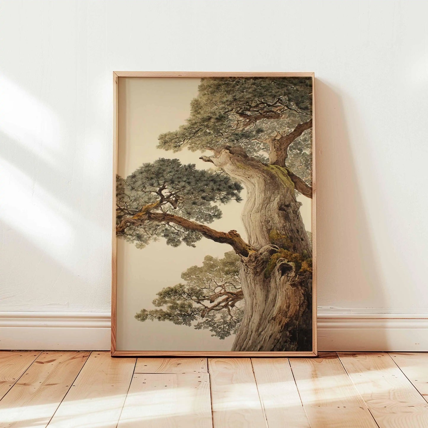 Japanese Crane Poster | Vintage Ukiyo-e Canvas Wall Art Print