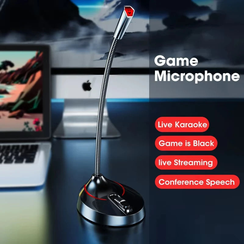 Mini 3.5mm AUX Wired Microphone for PC Computer Laptop Notebook Loud Speaker Peaceful Pleasures Health and Wellness