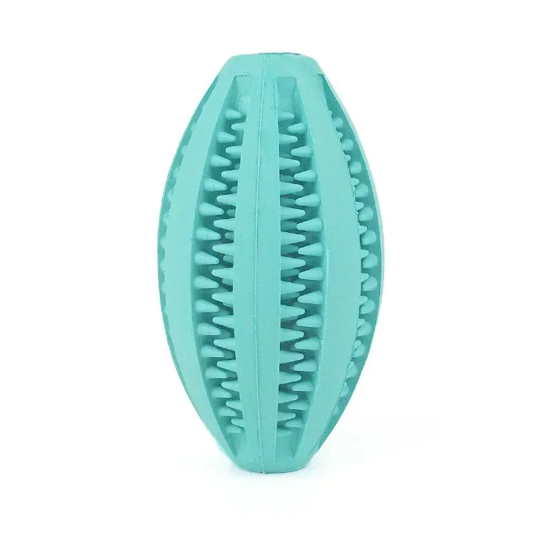 Pet Dog Toys Chew For Dogs Toy Teeth Cleaning Snack Ball Natural Rubber Super Hard Pets Products Accessories Supplies Home Peaceful Pleasures Health and Wellness Light Blue medium-to-large dog