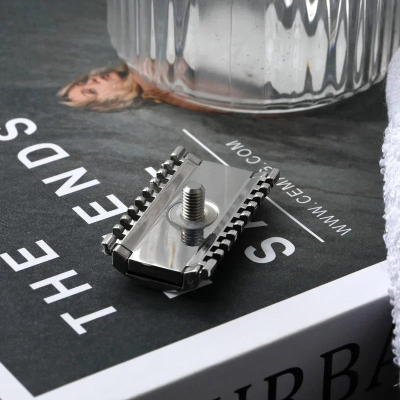 2026 YAQI 1.50 OC Sentinel Ssp Safety Razor Head for Men 316 Stainless Steel Polished with 1.5mm Blade Gap Peaceful Pleasures Health and Wellness