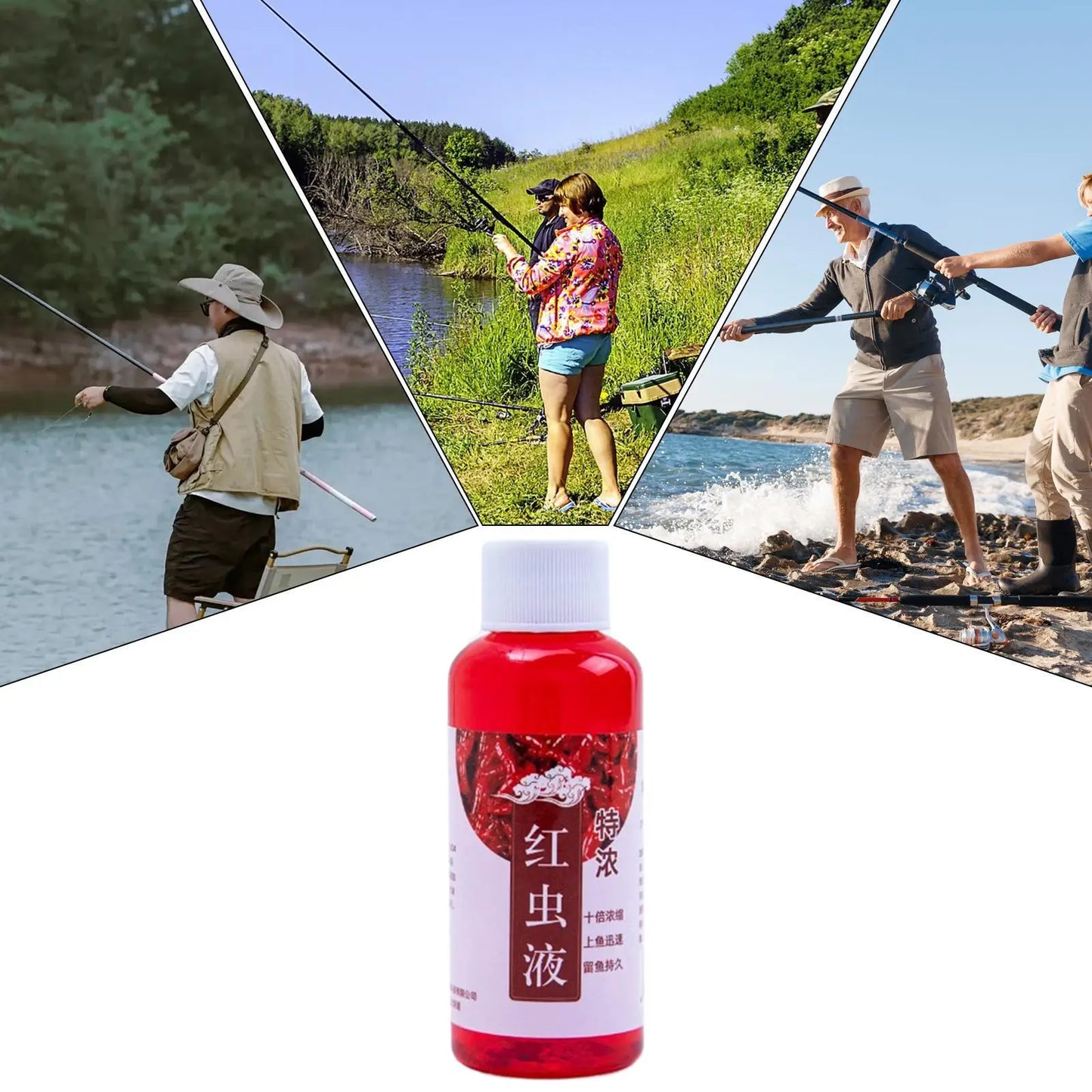 Fishing Liquid Bait Natural Long-Lasting Attractant Wild Fish Lure Additive for Cod Carp Bass Trout, Freshwater Saltwater River Peaceful Pleasures Health and Wellness