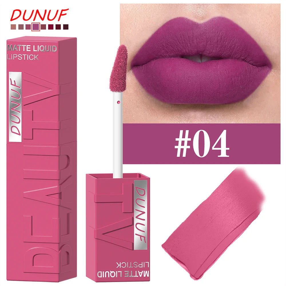 DUNUF Y2K Waterproof Lip Gloss – Non-Stick Long-Lasting Color