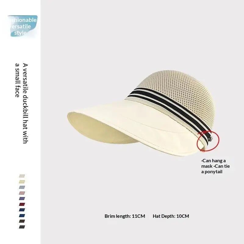Women's Wide Brim Straw Sun Hat – Breathable UV Protection