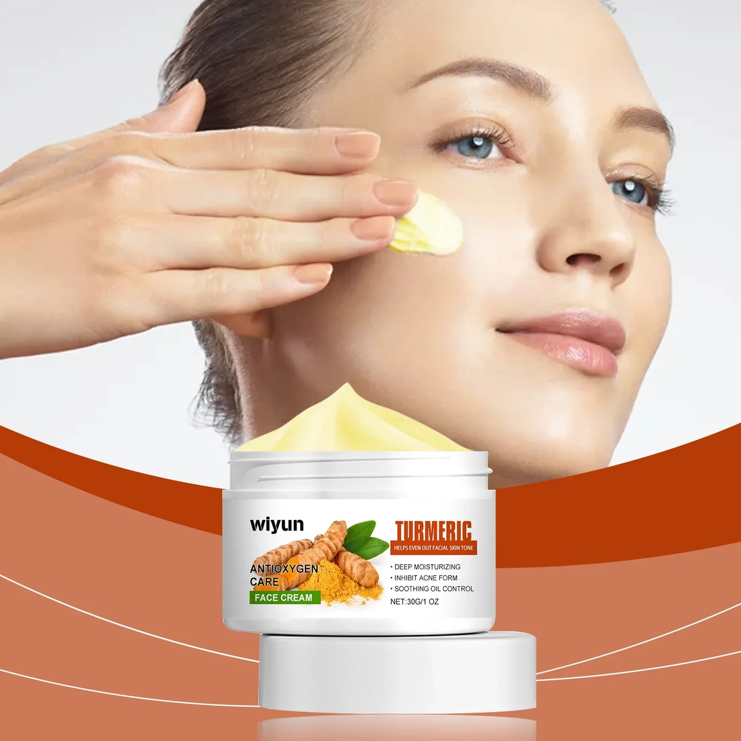 WIYUN Turmeric Face Cream – Brightening Freckle & Acne Repair