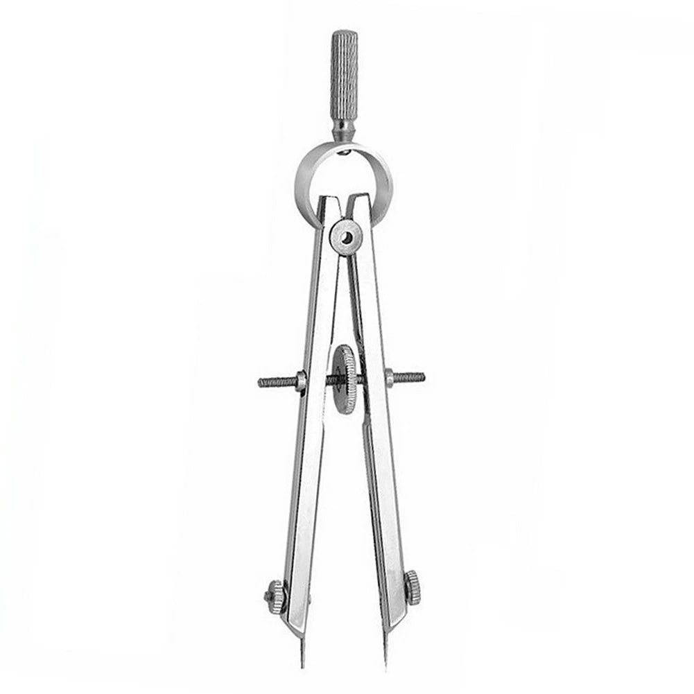 Spring Protractior Compasses Multi-function Leather Engineering Compasses Math Geometry Set with Lock Drawing Tools Peaceful Pleasures Health and Wellness