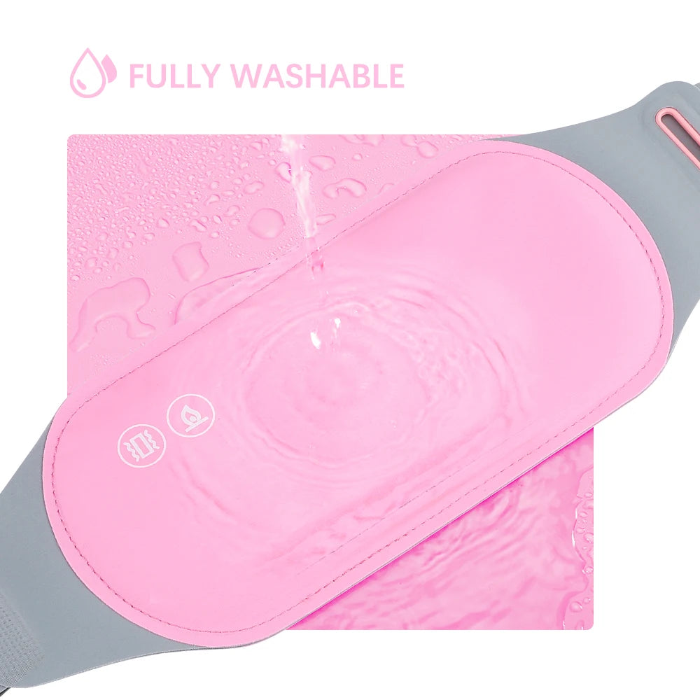 Heating Pad for Menstrual Cramps USB Powerbank Waist Massage Uterus Warm Belt 6 Vibration 3 Constant Temperature Abdomen Warmer Peaceful Pleasures Health and Wellness