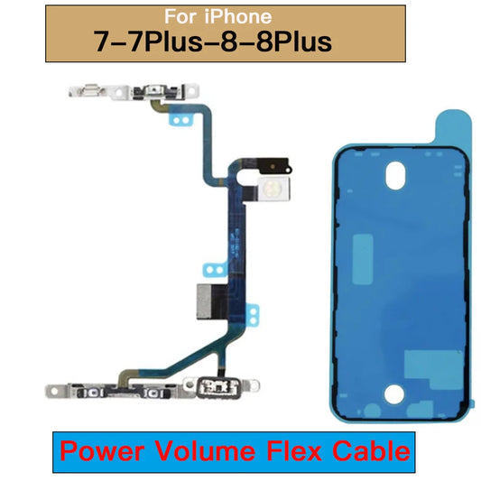 Power Volume Button Flex Cable – iPhone 7, 7 Plus, 8 & 8 Plus Phone Replacement Part Oasis Select