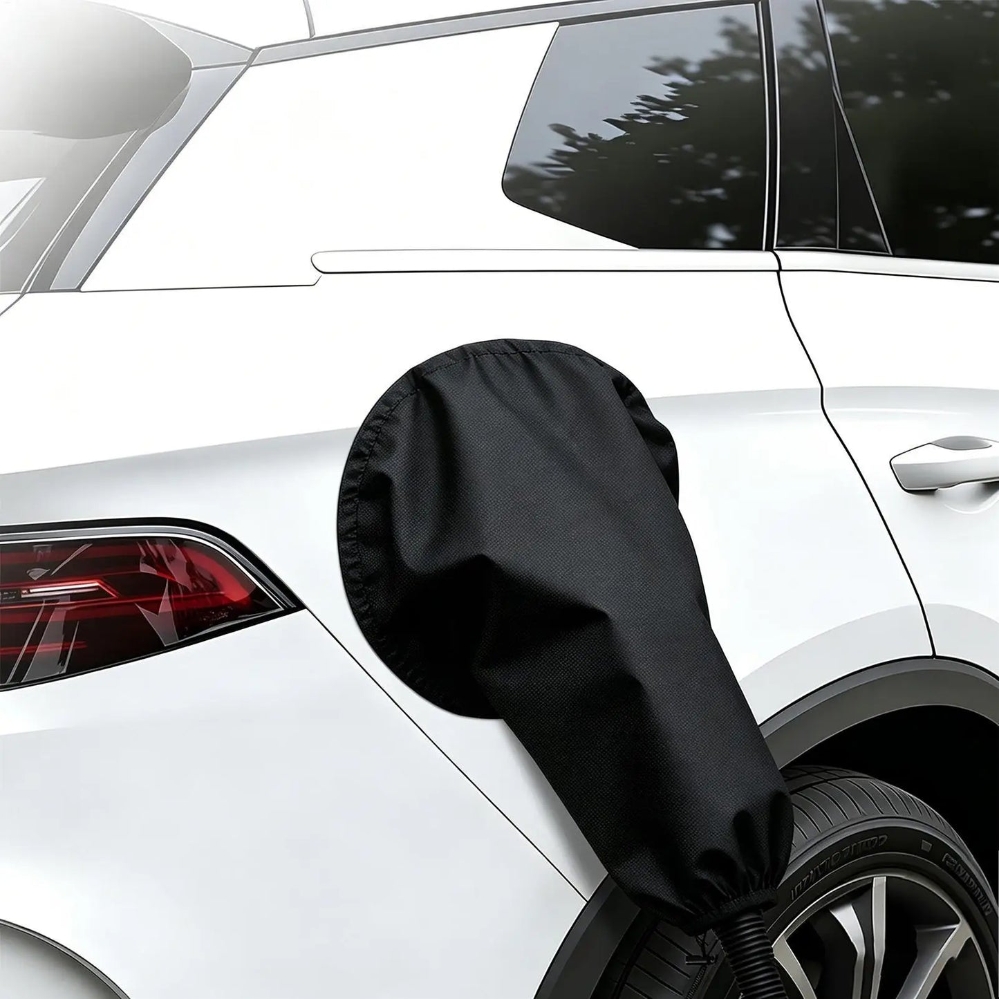 EV Charging Port Cover Magnetic Waterproof Dustproof Car Charger Rain Cover For Road Trip Outing Traveling Camping Outdoor Peaceful Pleasures Health and Wellness