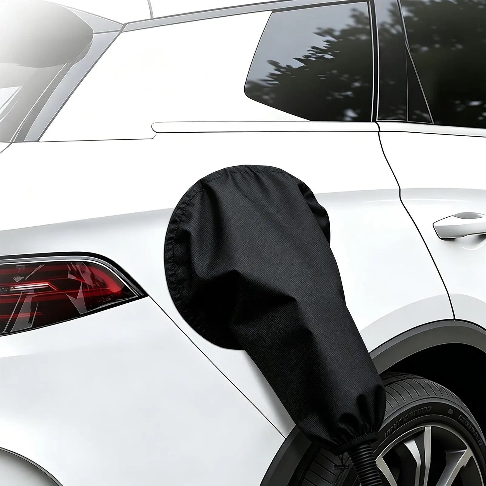 EV Charging Port Cover Magnetic Waterproof Dustproof Car Charger Rain Cover For Road Trip Outing Traveling Camping Outdoor Peaceful Pleasures Health and Wellness