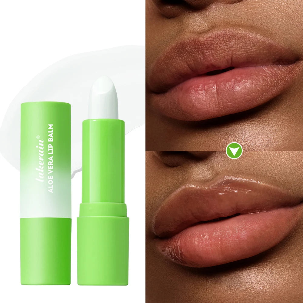 Lip Aloe Balm Nourishing, Refreshing, Hydrating and Moisturizing Preventing Cracking and Repairing Lips Gentle Non Irritating Peaceful Pleasures Health and Wellness