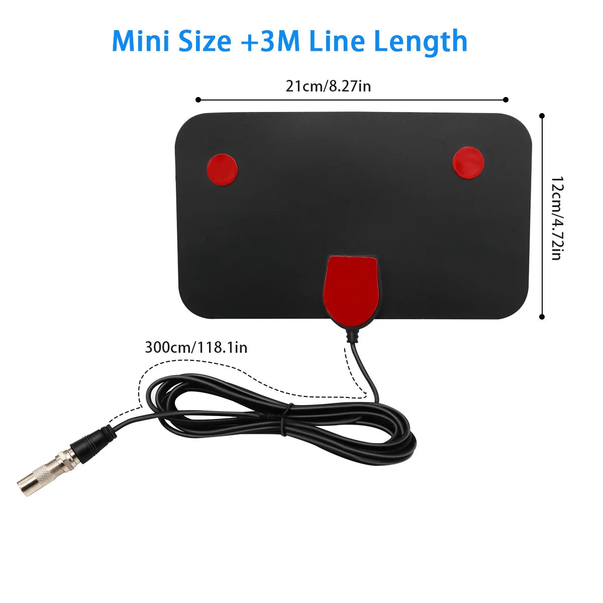 Mini Indoor HDTV DVB-T Antenna – 50-Mile Range, 1080p