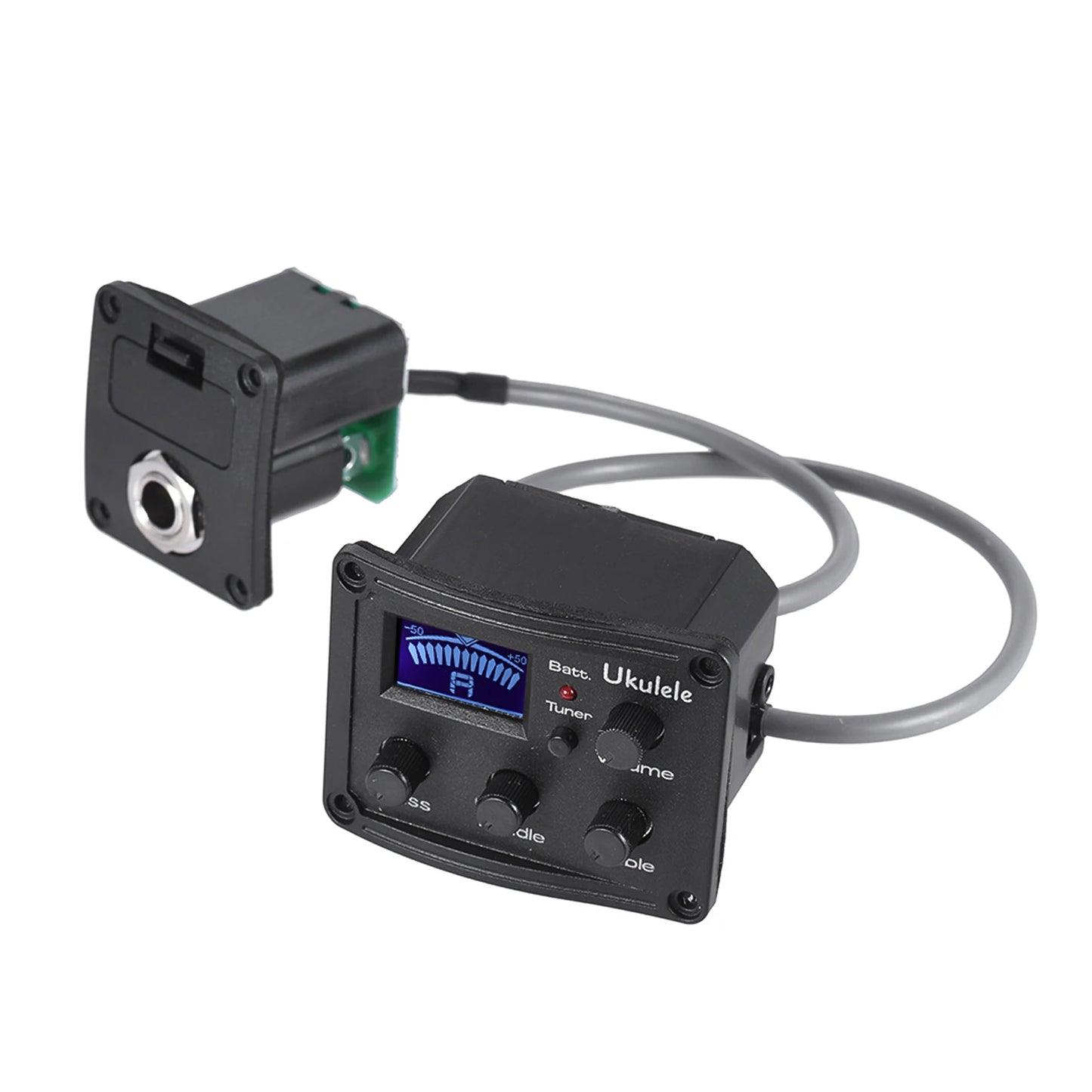 3-Band EQ Equalizer Tuner System LCD Display Small Guitar Ukulele