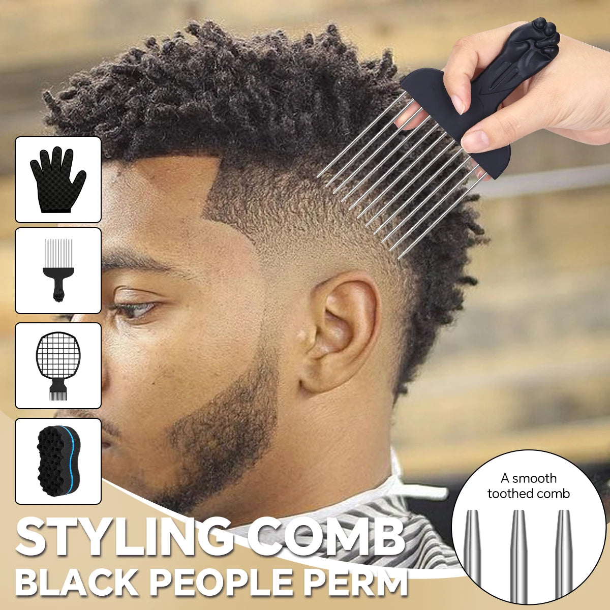 4Pcs Twist Hair Sponges Set Big Holes Barber Hair Brush Sponge Locking Twist Afro Curl Coil Wave Hair Care Tool Curl Brush Peaceful Pleasures Health and Wellness