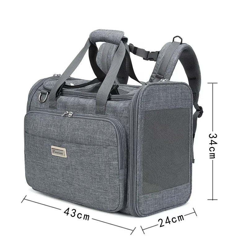 Truelove Waterproof Pet Carrier Bag for Small Dogs Cats High-Grade Polyester,Eco-Friendly & Airline Approved Design TLX2971 Peaceful Pleasures Health and Wellness