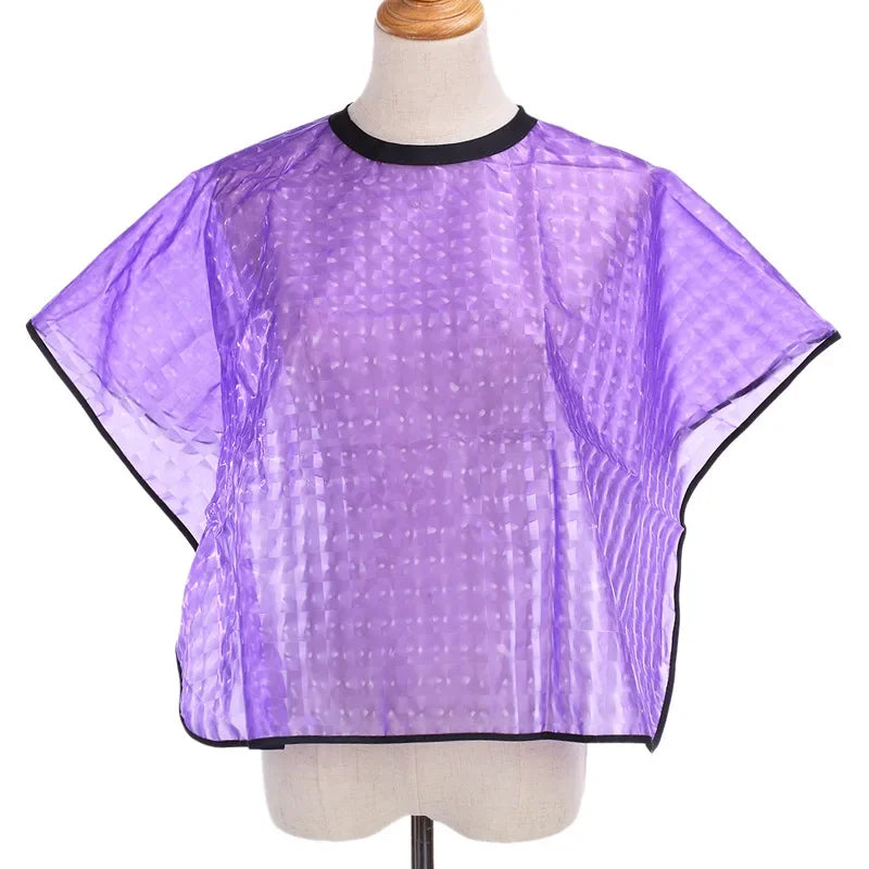 Waterproof Hair Cutting & Dyeing Cape | Salon Haircut Shawl Hair Cutting Cape Peaceful Pleasures Health and Wellness PURPLE