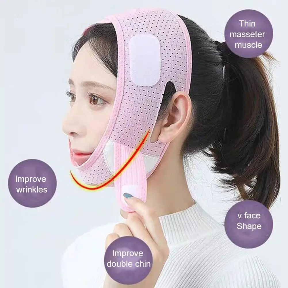 Double Chin Reducer, Face Slimming Strap, V Shaped Mask Eliminator, Remover,Tape,Belt for women, Anti- Wrinkle Face Mask, Liftin Peaceful Pleasures Health and Wellness
