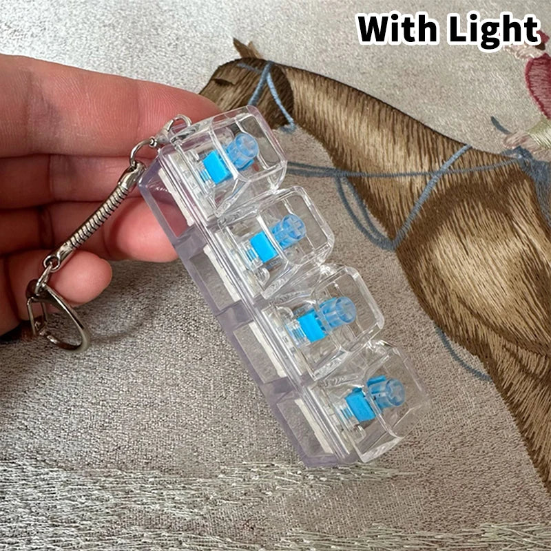 LED Mechanical Key Switch Tester – Fidget Toy 4/9 Keys