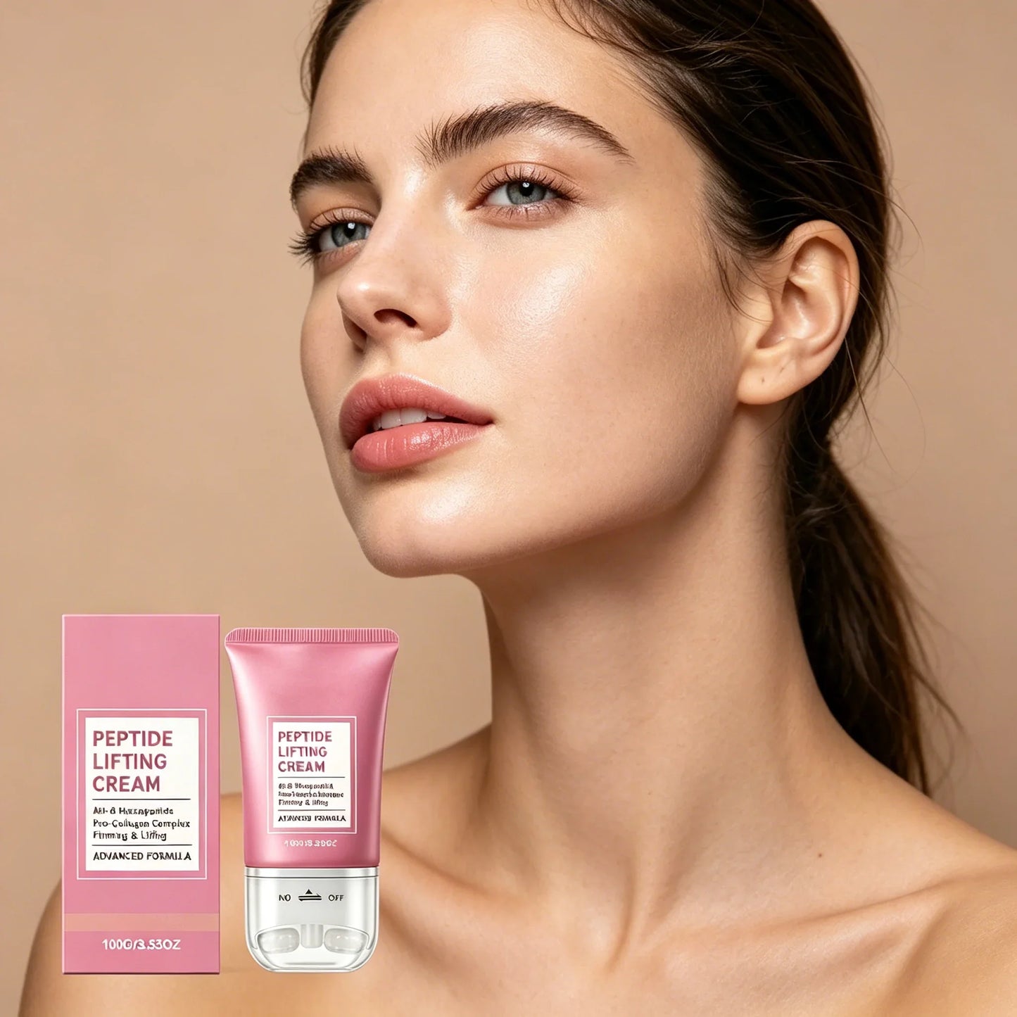Neck Cream with Roller Massager – Moisturizing Neck Skincare