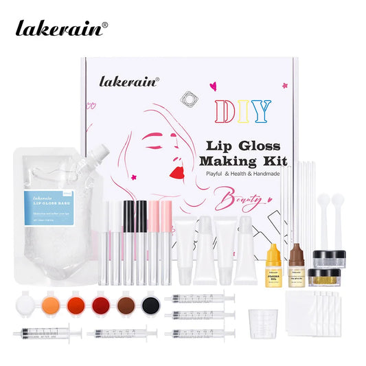 DIY Lip Gloss Making Kit – Glitter, Pigments & Tubes Set DIY Lip Gloss Kit Oasis Select