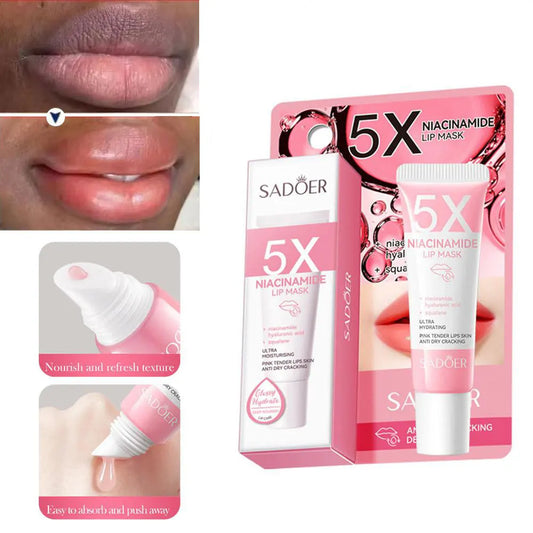 Niacinamide Lip Mask Balm – Hydrating, Brightening & Softening Lip Mask Balm Peaceful Pleasures Health and Wellness