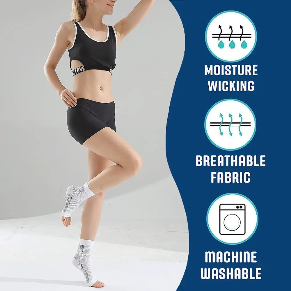 Soothe Socks Neuropathy Pain Relief | Ankle Compression Sleeve Ankle Compression Sleeve Peaceful Pleasures Health and Wellness
