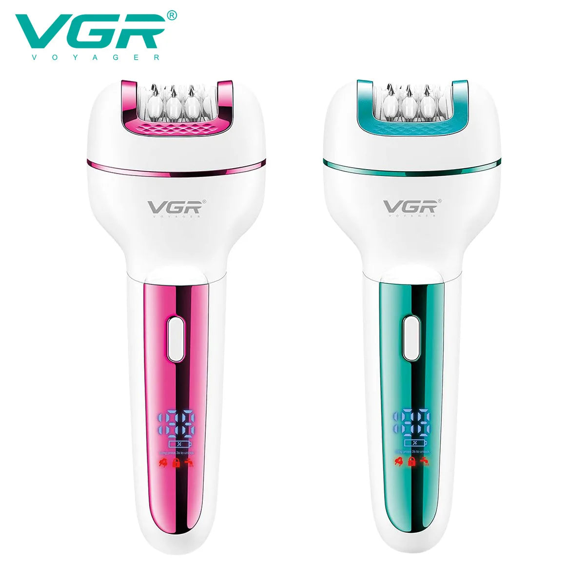 VGR 732 Original 3in1 Epilator Women Electric Shaver For Face Body Rechargeable Lady Trimmer Hair Removal Bikini Underarms Legs Peaceful Pleasures Health and Wellness