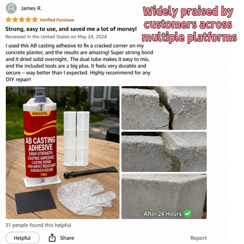 High-Temp Metal Repair Paste AB Casting Adhesive Kit | MIRAVEXL