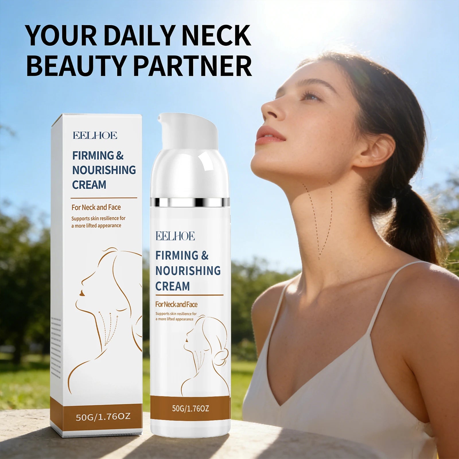 EELHOE Firming Neck Cream – Lift, Tighten & Hydrate 50g Firming Neck Cream Peaceful Pleasures Health and Wellness