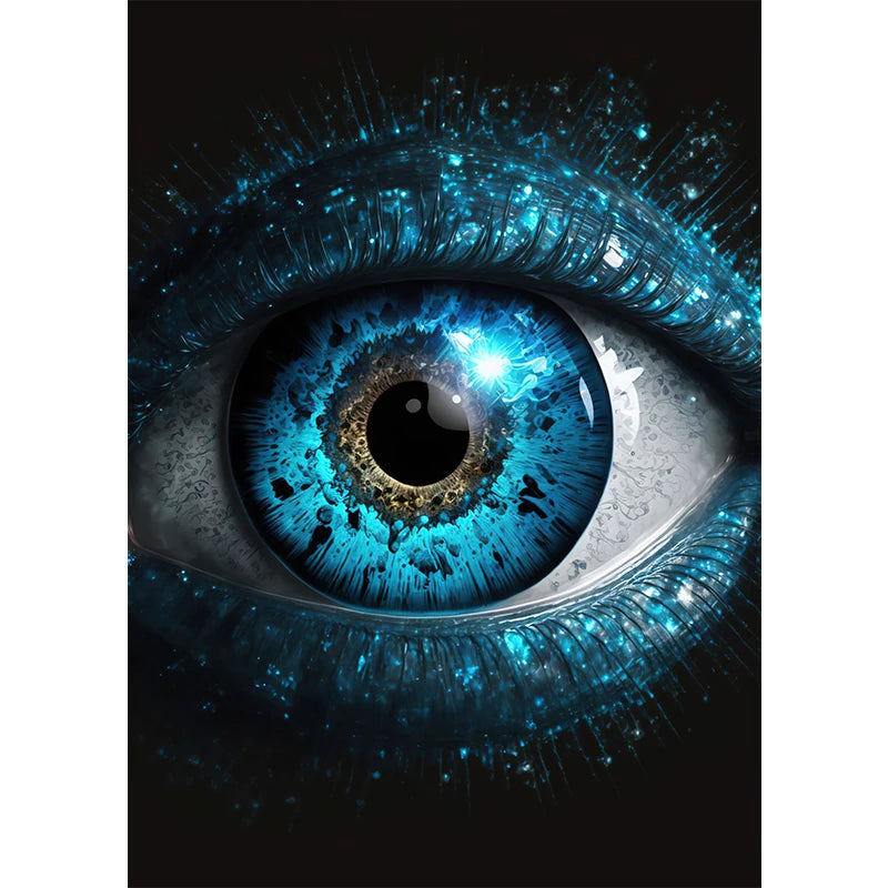 Abstract Eye Canvas Wall Art HD Print – Home & Office Decor Canvas Wall Art Peaceful Pleasures Health and Wellness SKU-12 50X70cm no frame